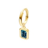 Emerald London Blue Drop Earrings