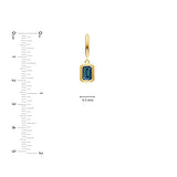 Emerald London Blue Drop Earrings