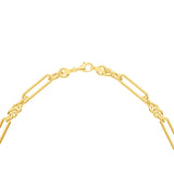 1tcw Red Garnet 5+1 Link Necklace