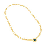 7/8tcw London Blue 5+1 Link Necklace