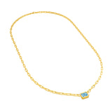 Emerald Sky Blue Forzentina Necklace