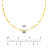 Emerald Sky Blue Forzentina Necklace