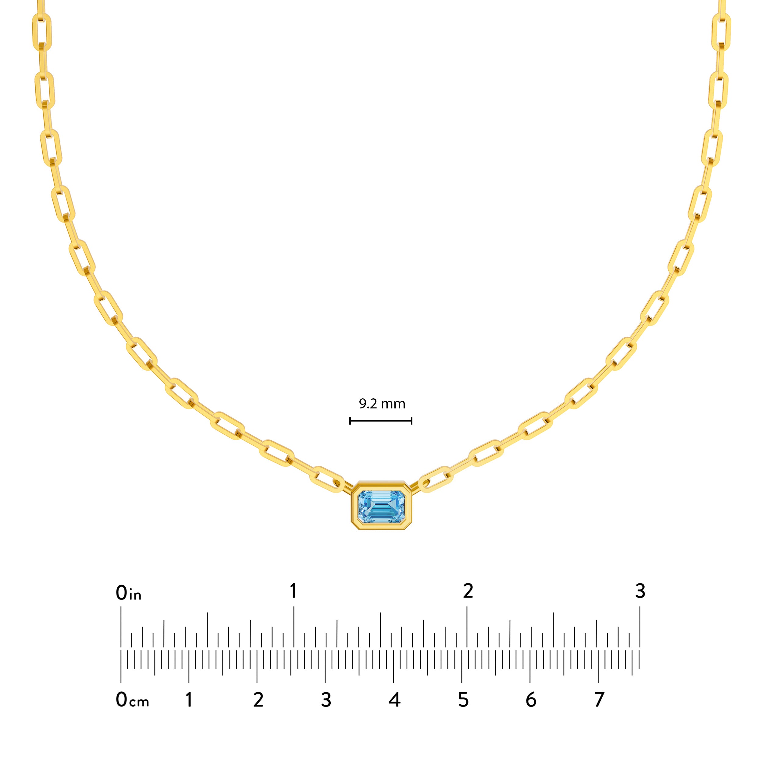 Emerald Sky Blue Forzentina Necklace