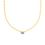 Emerald Sky Blue Forzentina Necklace