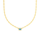 Emerald Sky Blue Forzentina Necklace