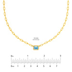 Emerald Sky Blue Forzentina Necklace