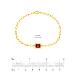 Emerald Red Garnet Pendant Forzentina Bracelet