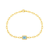 Emerald Sky Blue Forzentina Bracelet