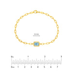 Emerald Sky Blue Forzentina Bracelet