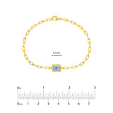 Emerald Sky Blue Forzentina Bracelet