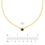 Round London Blue Forzentina Necklace