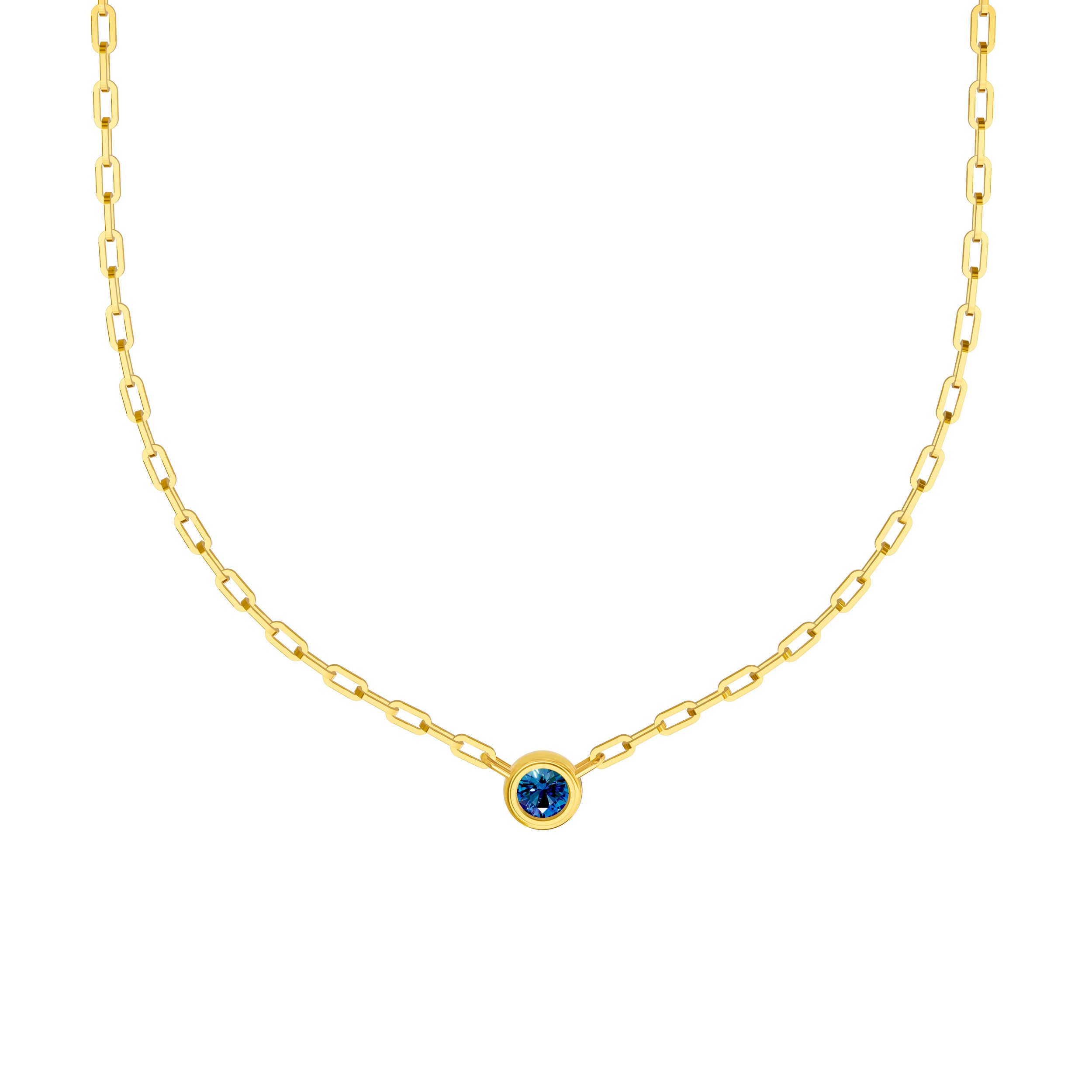 Round London Blue Forzentina Necklace
