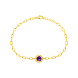 Round Purple Amethyst Forzentina Bracelet