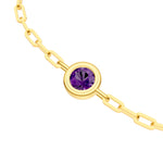 Round Purple Amethyst Forzentina Bracelet