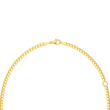 Pear Amethyst Curb Necklace