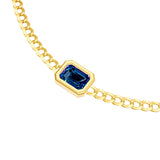 Emerald London Blue Curb Necklace