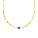 Emerald London Blue Curb Necklace