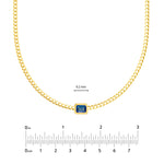 Emerald London Blue Curb Necklace