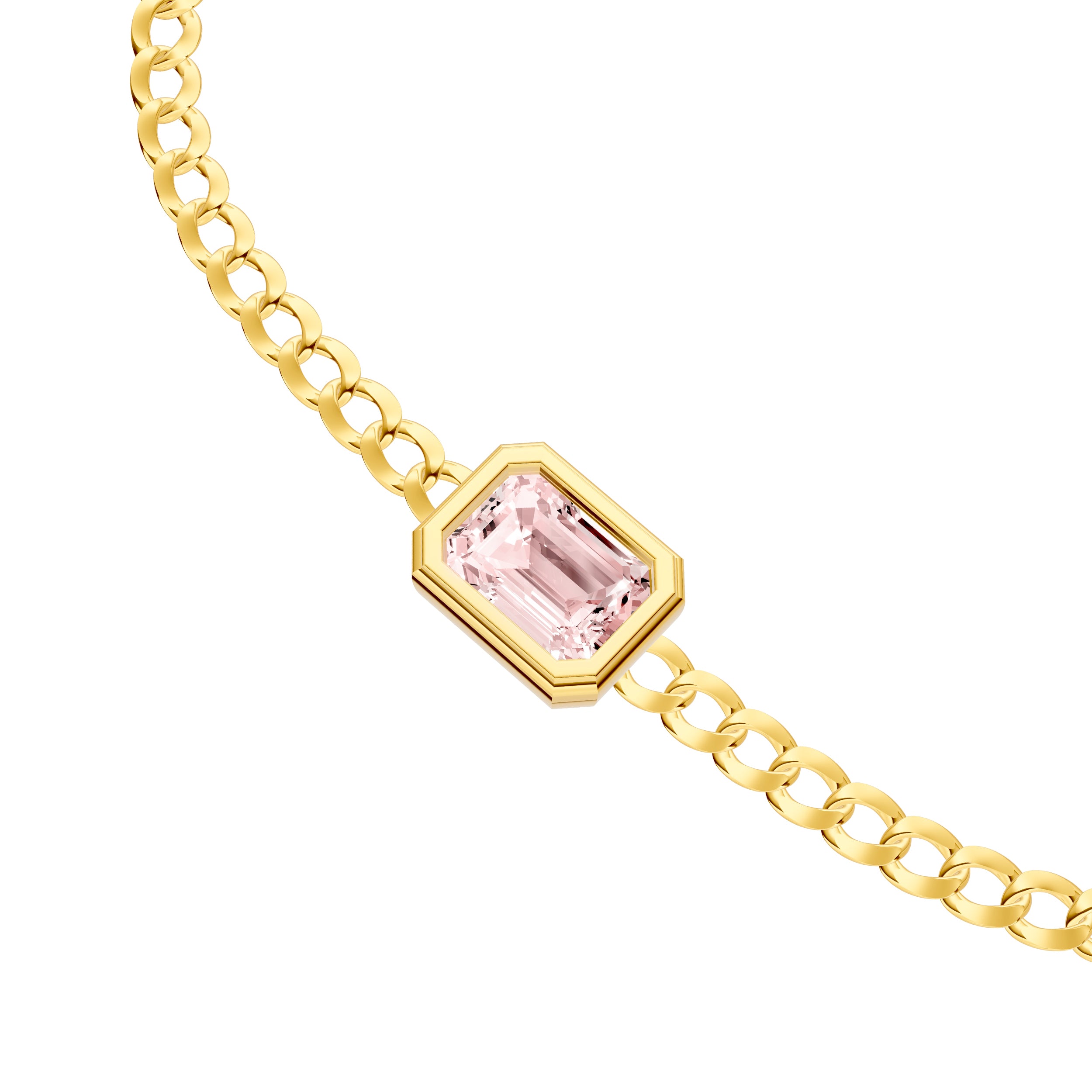 Emerald Pink Morganite Forzentina Bracelet