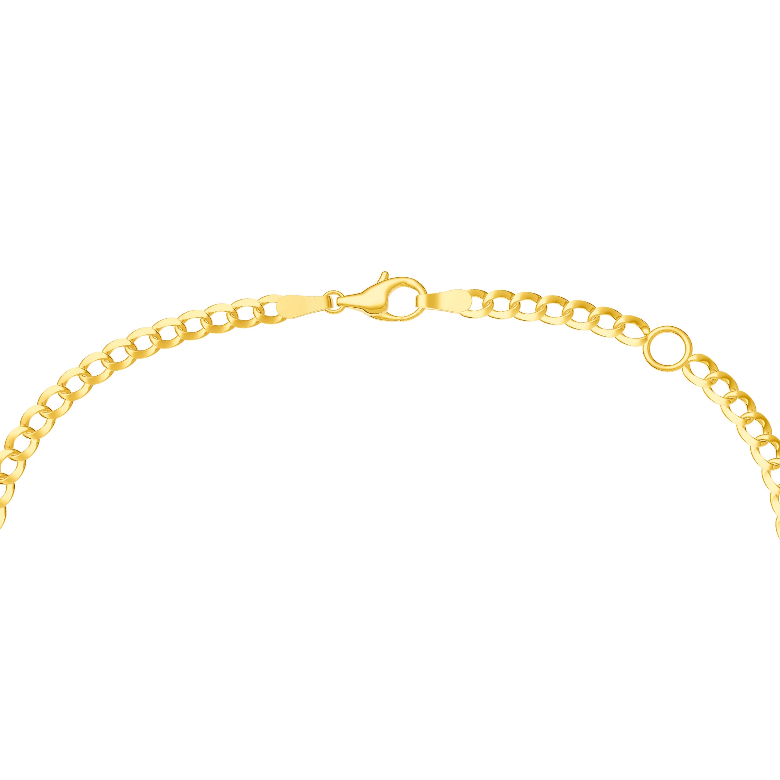 Oval Citrine Curb Bracelet