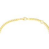 Oval Sky Blue Curb Bracelet