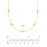 Pear Pink Morganite Station Necklace