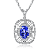 Color Pendant in 18k Gold with Diamonds