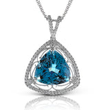 Color Pendant in 18k Gold with Diamonds