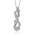 Pendant in 18k Gold with Diamonds
