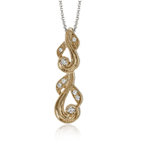 Pendant in 18k Gold with Diamonds