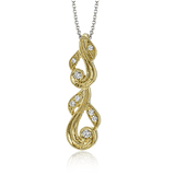 Pendant in 18k Gold with Diamonds