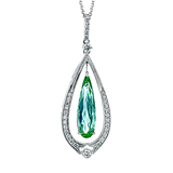 Color Pendant in 18k Gold with Diamonds