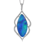 Color Pendant in 18k Gold with Diamonds