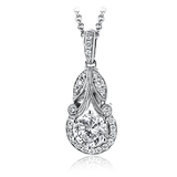 Pendant in 18k Gold with Diamonds