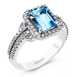 Color Ring in 18k Gold with Diamonds