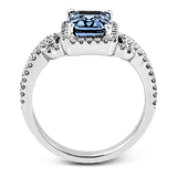 Color Ring in 18k Gold with Diamonds