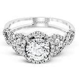Engagement Ring in 18k Gold with Diamonds