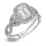 Engagement Ring in 18k Gold with Diamonds