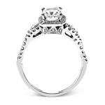 Engagement Ring in 18k Gold with Diamonds