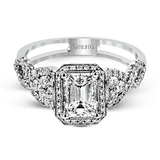 Engagement Ring in 18k Gold with Diamonds