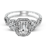 Engagement Ring in 18k Gold with Diamonds