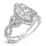 Engagement Ring in 18k Gold with Diamonds
