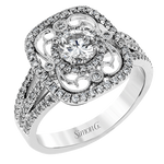 Color Ring in 18k Gold with Diamonds