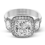 Engagement Ring in 18k Gold with Diamonds