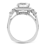 Engagement Ring in 18k Gold with Diamonds