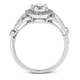 Engagement Ring in 18k Gold with Diamonds