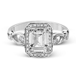 Engagement Ring in 18k Gold with Diamonds