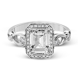 Engagement Ring in 18k Gold with Diamonds