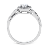 Engagement Ring in 18k Gold with Diamonds