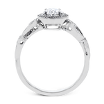 Engagement Ring in 18k Gold with Diamonds